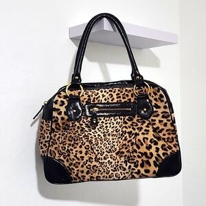 Miss Selfridge Vintage Animal Print Small Tote Handbag